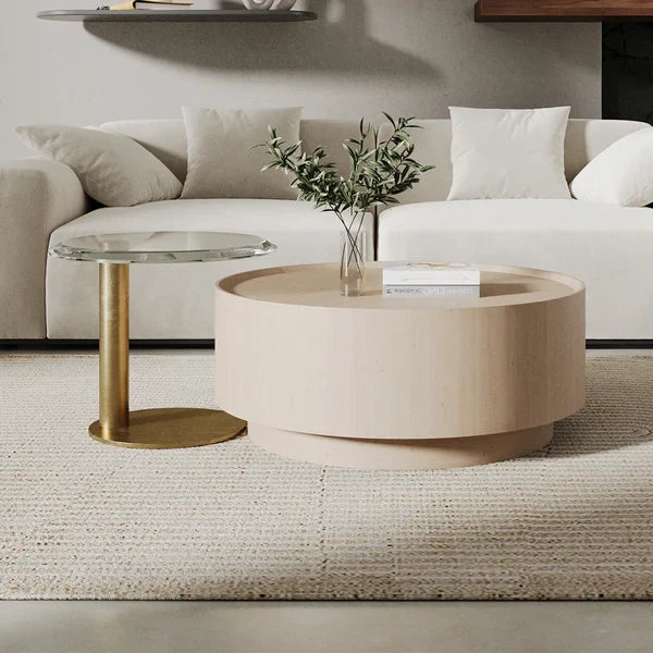 Japandi Storage Coffee Table Set - Japandi
