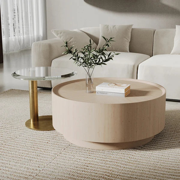 Japandi Storage Coffee Table Set - Japandi