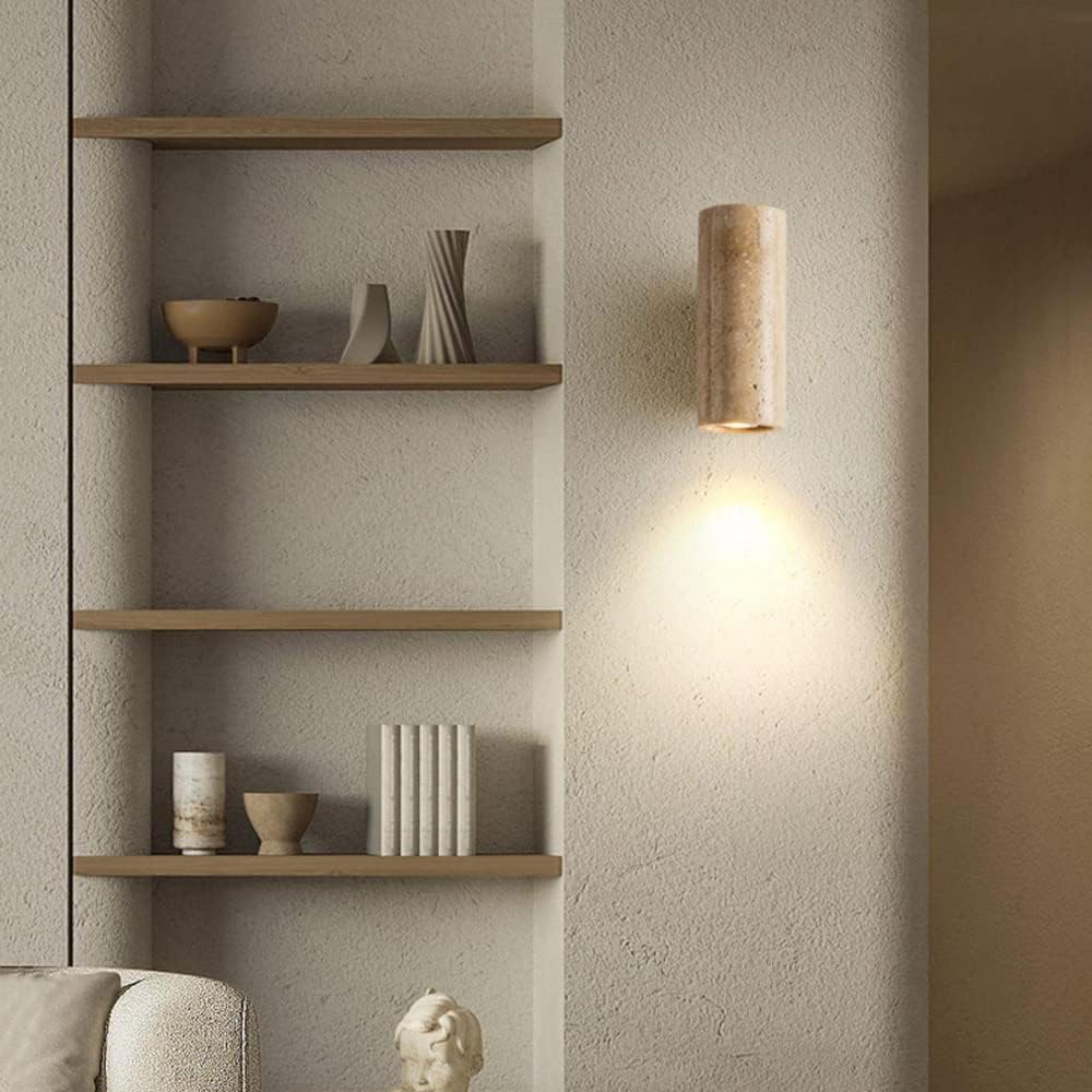 Japandi Travertine Beside Wall Lamp | Japandi.co - Japandi