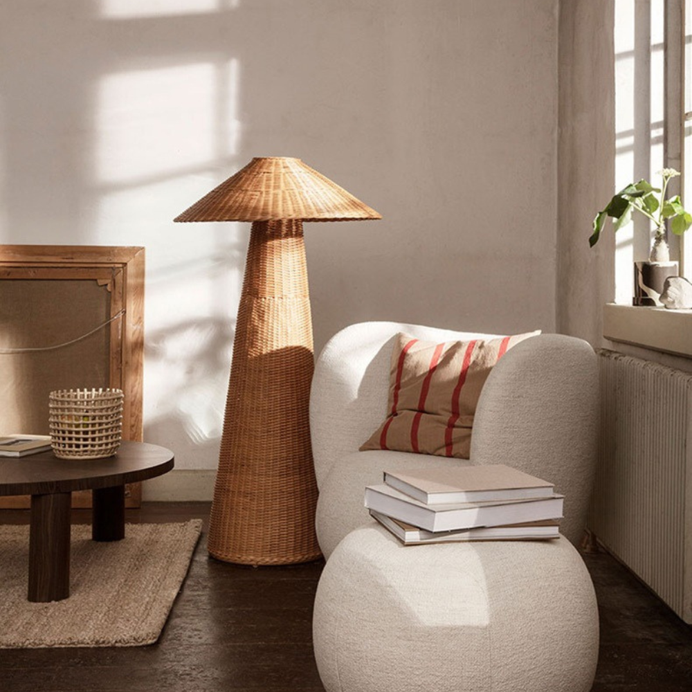 Japandi Wicker Floor Lamp | Japandi.co - Japandi