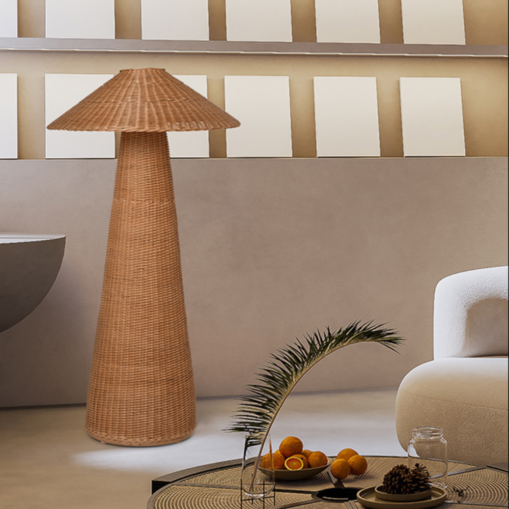Japandi Wicker Floor Lamp | Japandi.co - Japandi