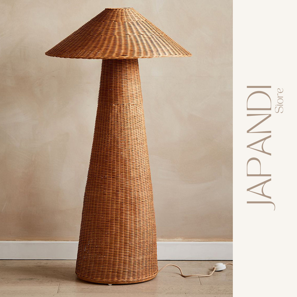Japandi Wicker Floor Lamp | Japandi.co - Japandi