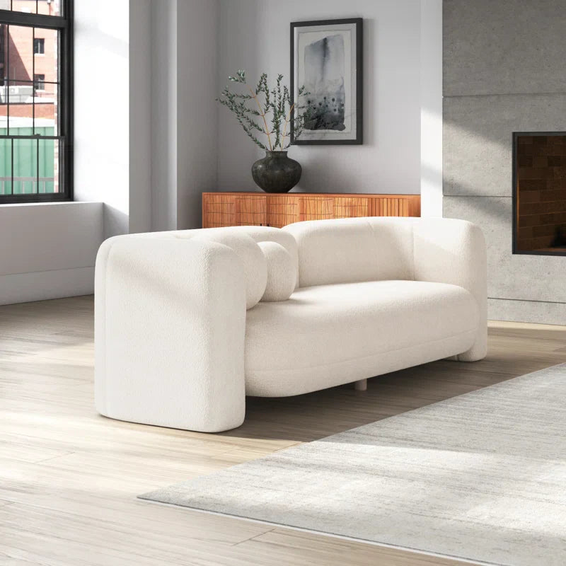 Japandi Bouclé Design Sofa - Japandi