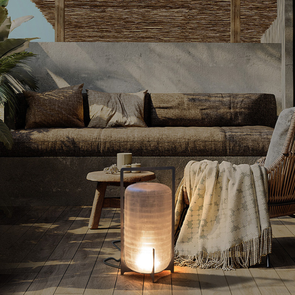 Japandi Glass Floor Lamp - Japandi