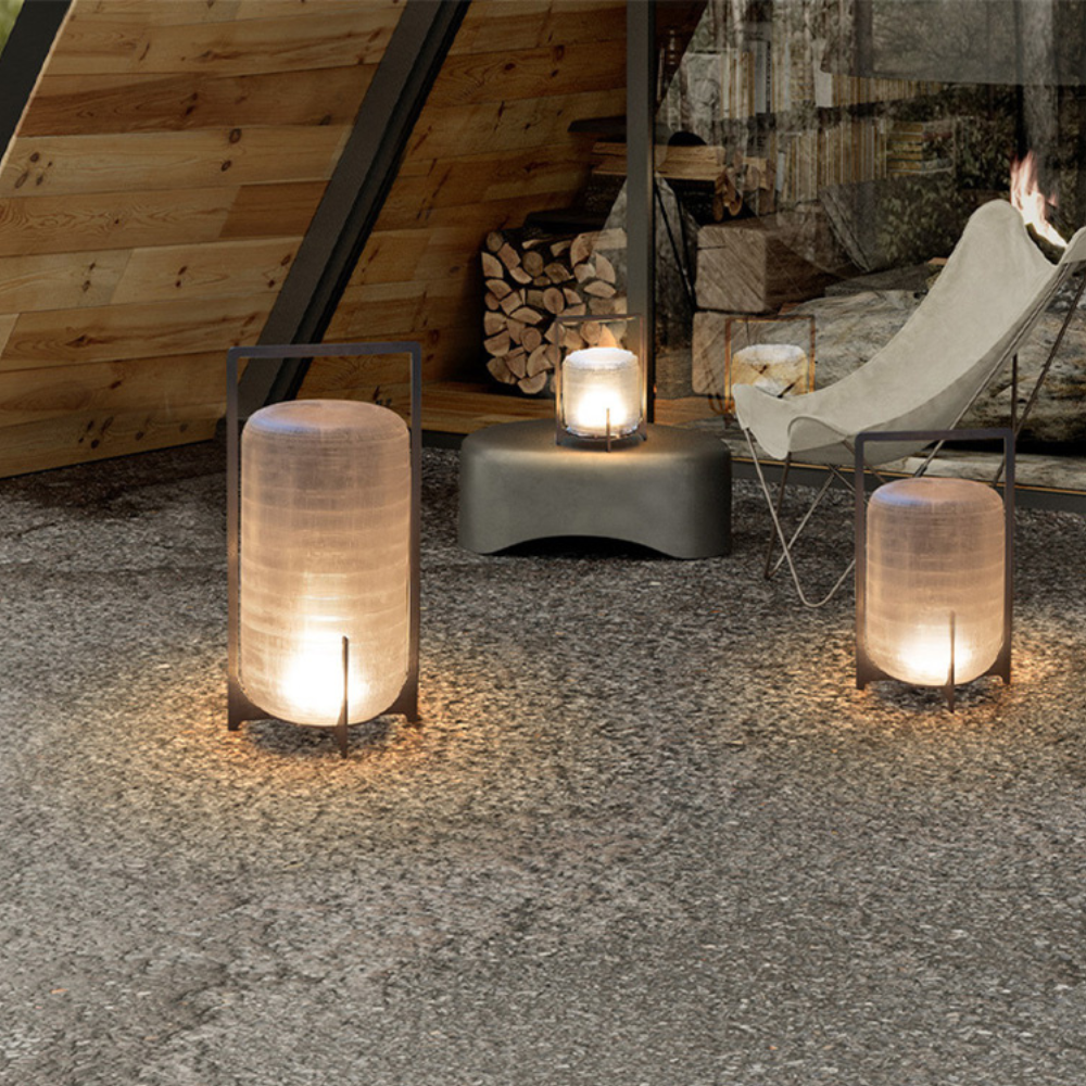 Japandi Glass Floor Lamp - Japandi