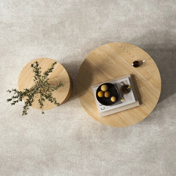 Japandi Wood Coffee Table Set - Japandi