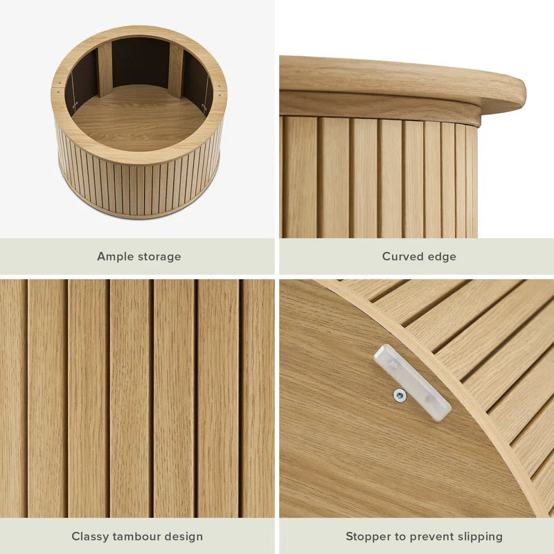 Modern Wood Coffee Table - Jaylond - Japandi