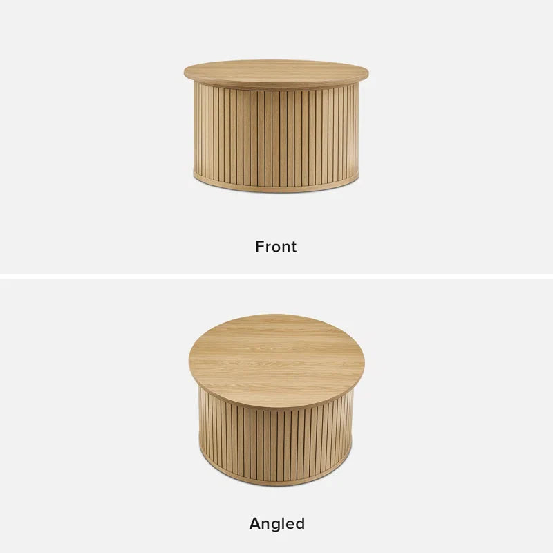 Modern Wood Coffee Table - Jaylond - Japandi