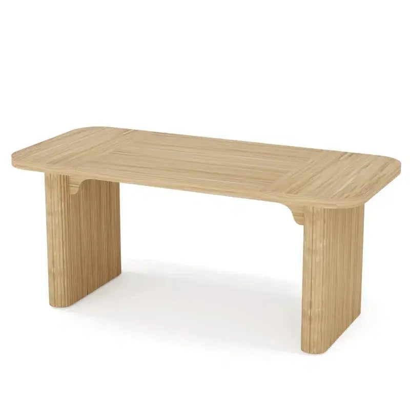 Japandi Rectangular Oak Dining Table - Japandi