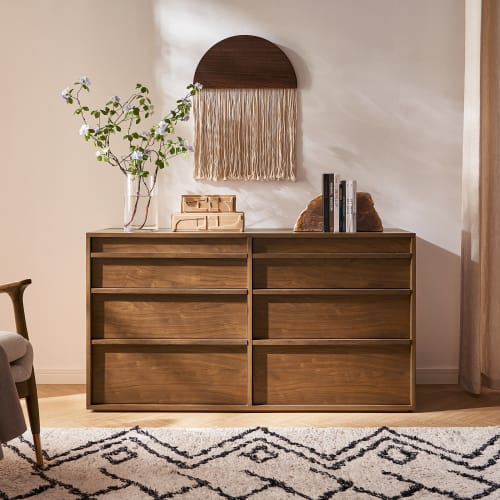 Japandi Walnut Dresser - Japandi
