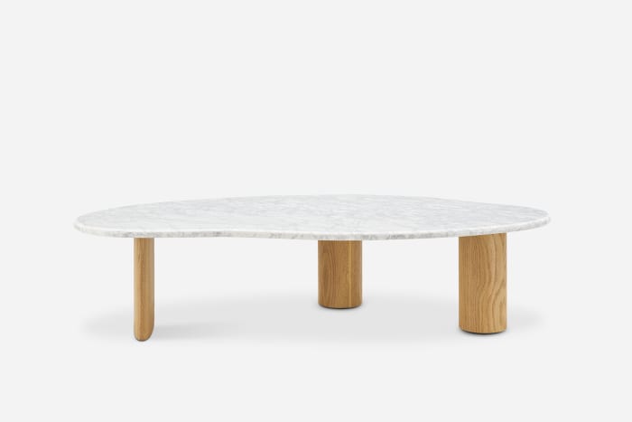 Japandi Wood & Marble Coffee Table - Japandi