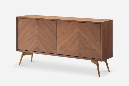 Japandi Walnut Sideboard - Japandi