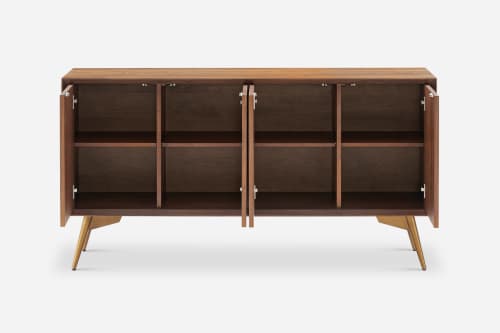 Japandi Walnut Sideboard - Japandi