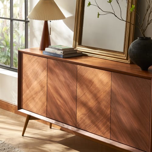 Japandi Walnut Sideboard - Japandi