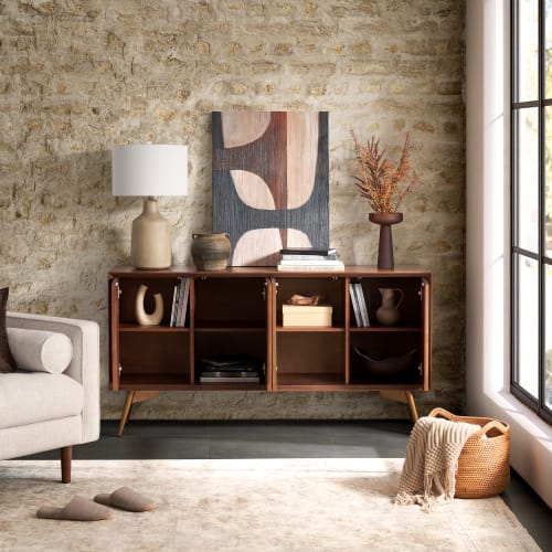 Japandi Walnut Sideboard - Japandi
