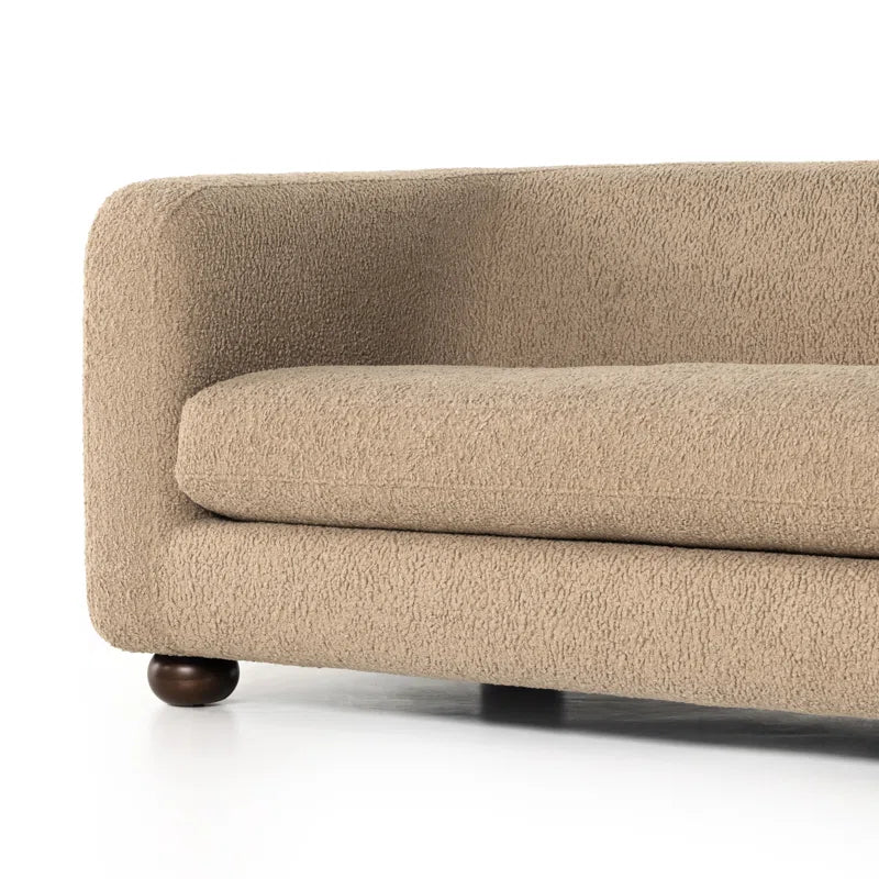 Minimalist Japandi Sofa with Low Back - Japandi