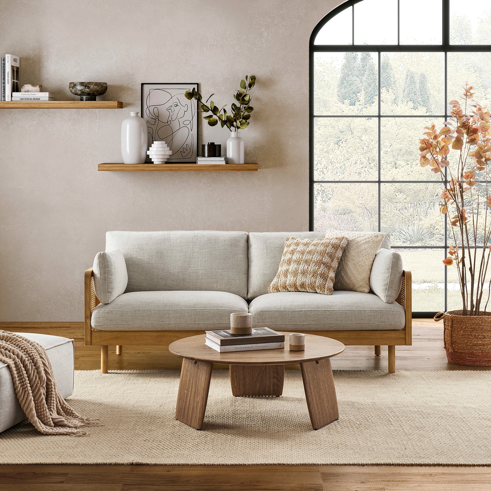 Japandi Rattan Sofa - Japandi
