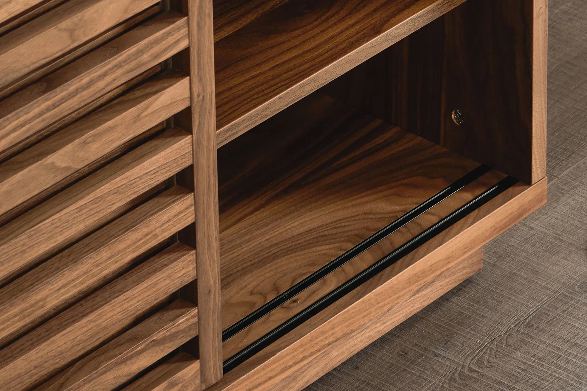 Japandi Walnut Cabinet - Japandi