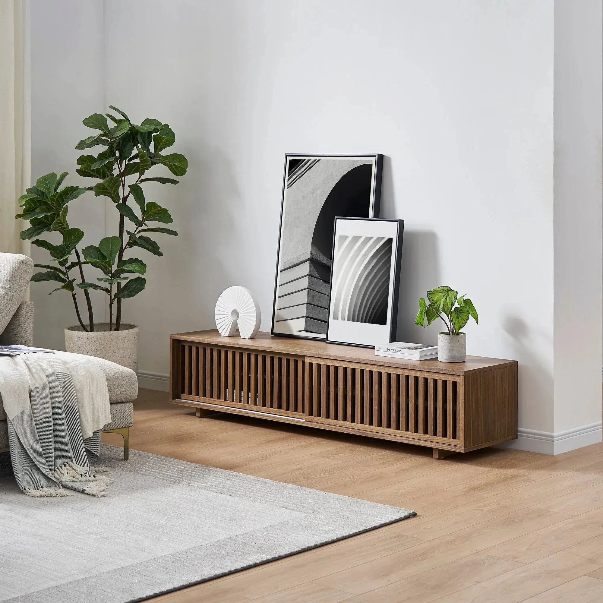 Japandi Small TV Stand - Japandi