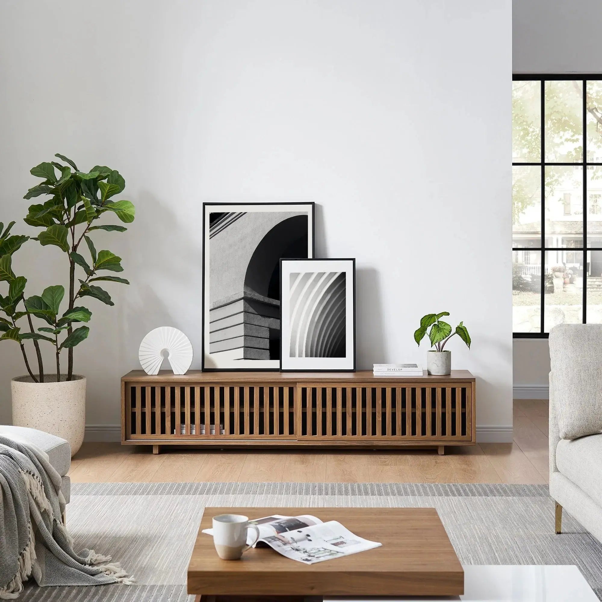 Japandi Small TV Stand - Japandi