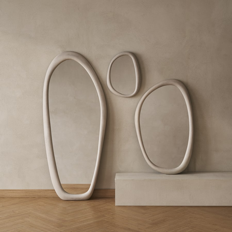 Japandi Irregular Floor Mirror - Japandi