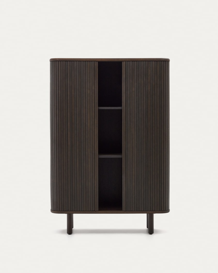 Japandi Black Wood Highboard - Japandi