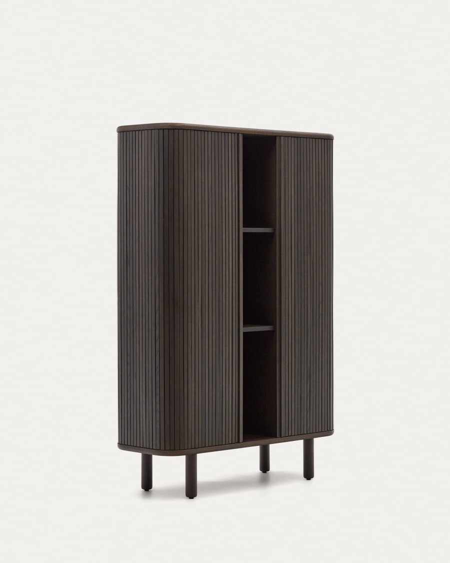 Japandi Black Wood Highboard - Japandi