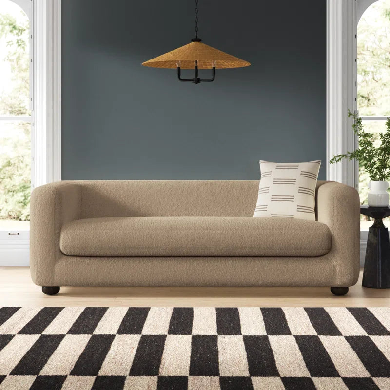 Minimalist Japandi Sofa with Low Back - Japandi