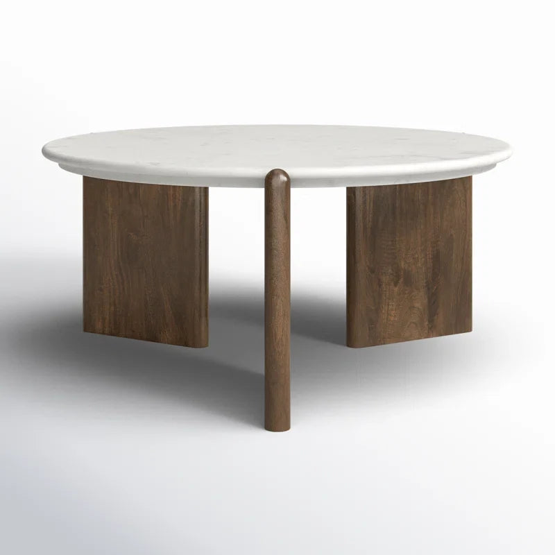 Japandi Minimalist Three-Leg Coffee Table - Brecken - Japandi