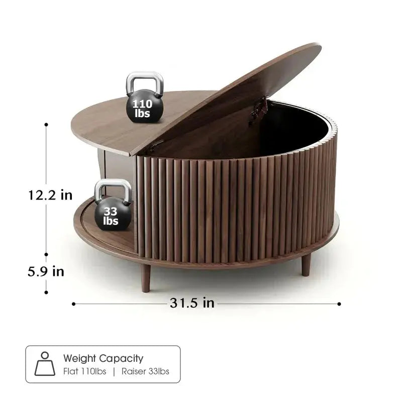 Japandi Lift-Top Coffee Table - Orestis - Japandi