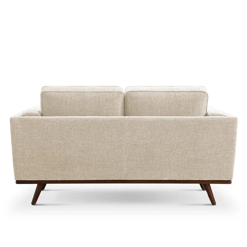 3-Piece Japandi Fabric Sofa Set with Wooden Legs - Japandi