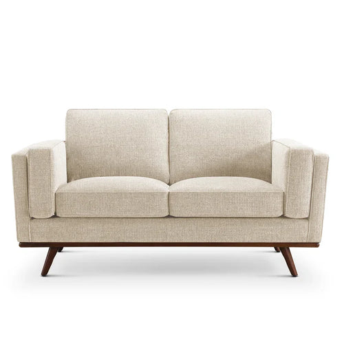 3-Piece Japandi Fabric Sofa Set with Wooden Legs - Japandi