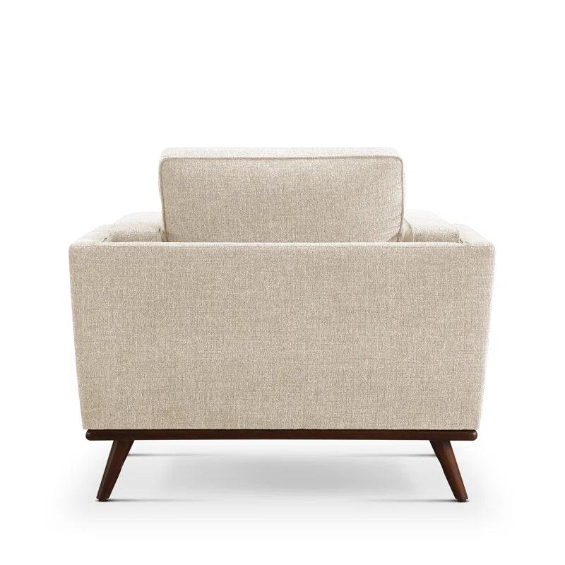 3-Piece Japandi Fabric Sofa Set with Wooden Legs - Japandi