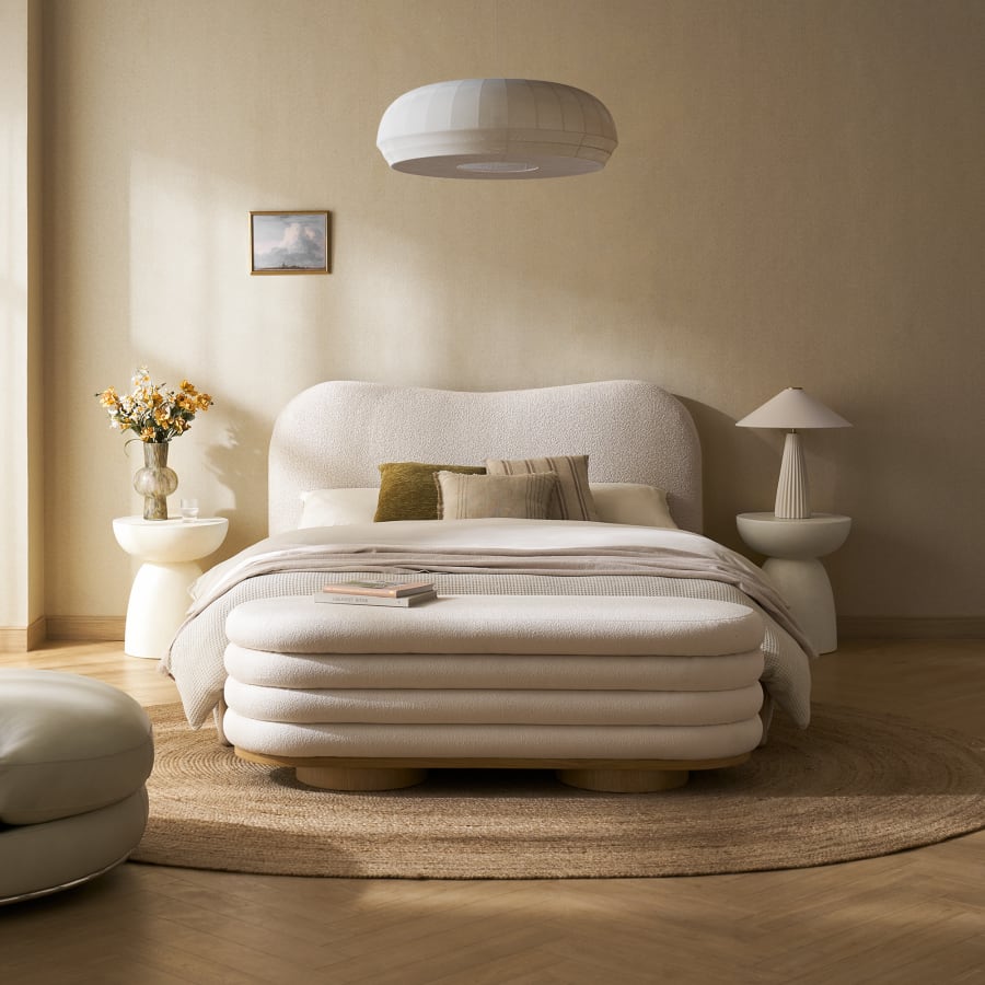 Japandi Round Nightstand - Japandi