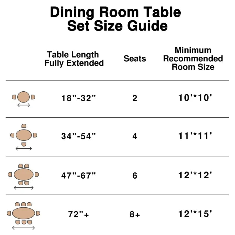 Round Wood Japandi Dining Table with Four Legs - Japandi