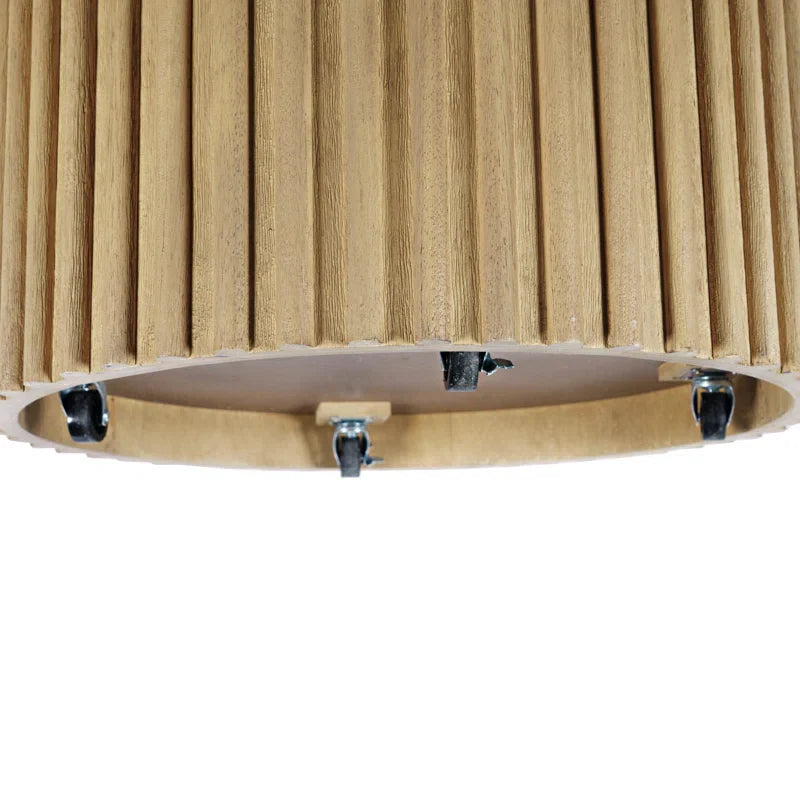 Japandi Fluted Pedestal Coffee Table - Auden - Japandi