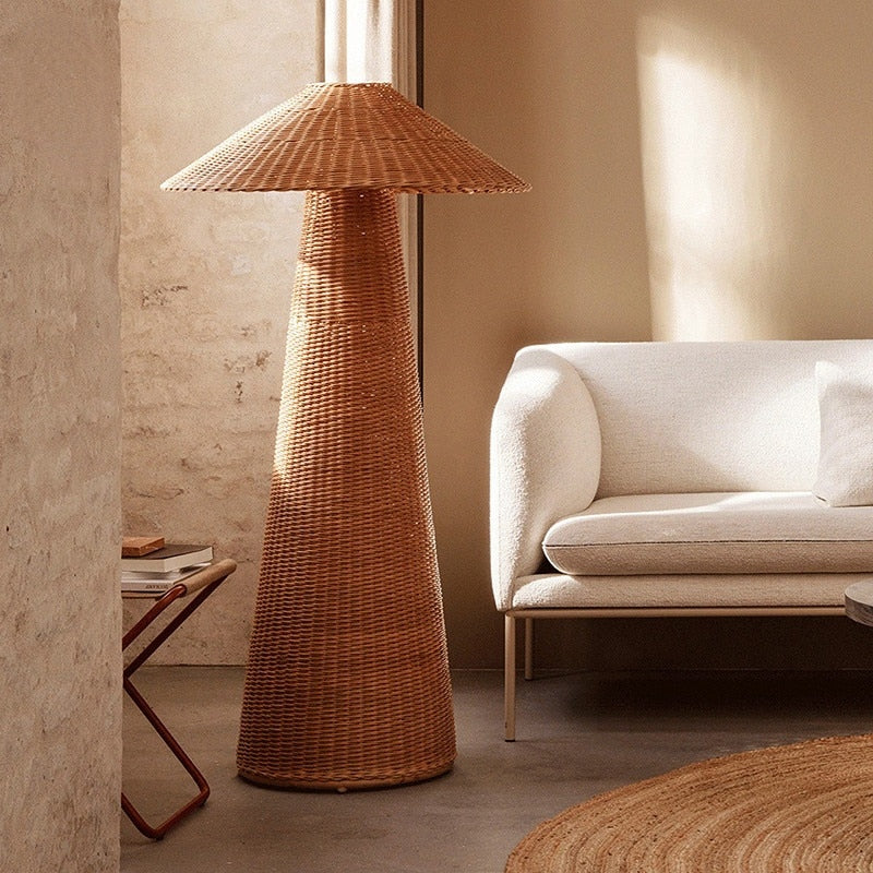 Japandi Wicker Floor Lamp | Japandi.co - Japandi