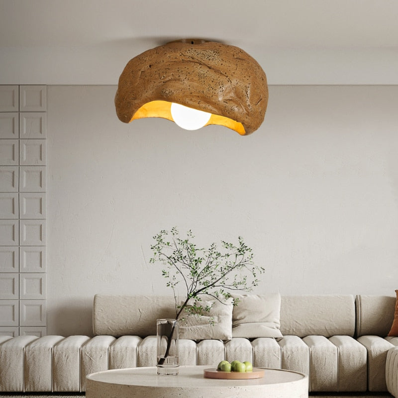 Brown Japandi Ceiling Light | Japandi.co - Japandi