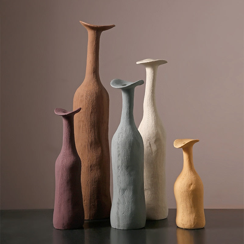 Artistic Japandi Bottle Vase | Japandi.co - Japandi