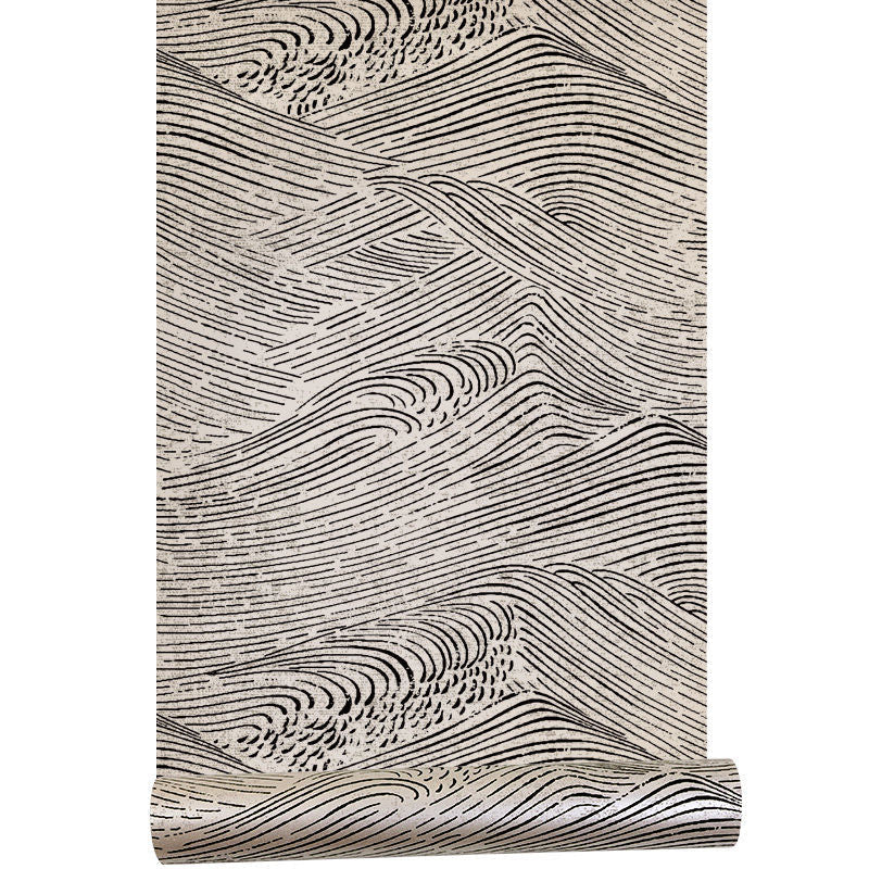 Japandi Wave Patterns Wallpaper | Japandi.co - Japandi