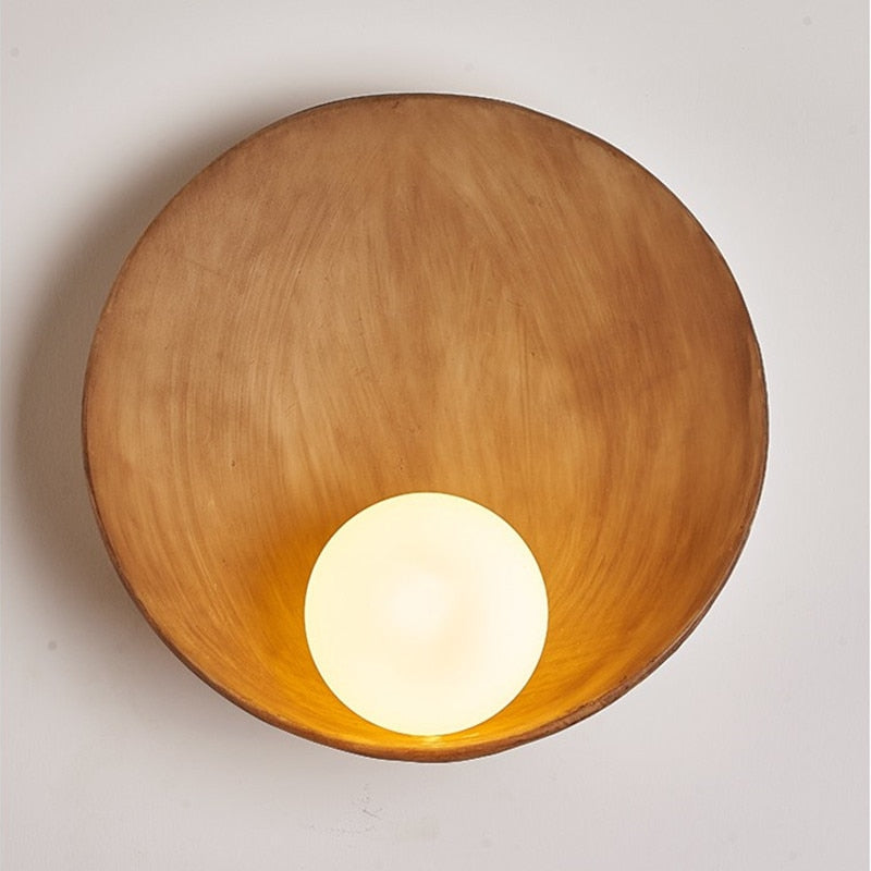 Brown Japandi Wall Light - Japandi