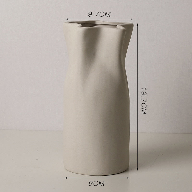 Japandi Twisted Tube Shape Vase | Japandi.co - Japandi