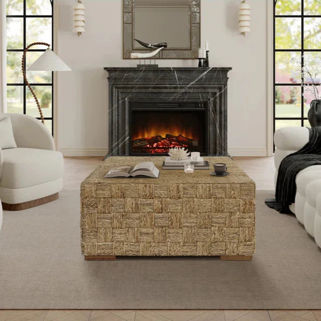 Japandi Woven Coffee Table - Korolevu - Japandi