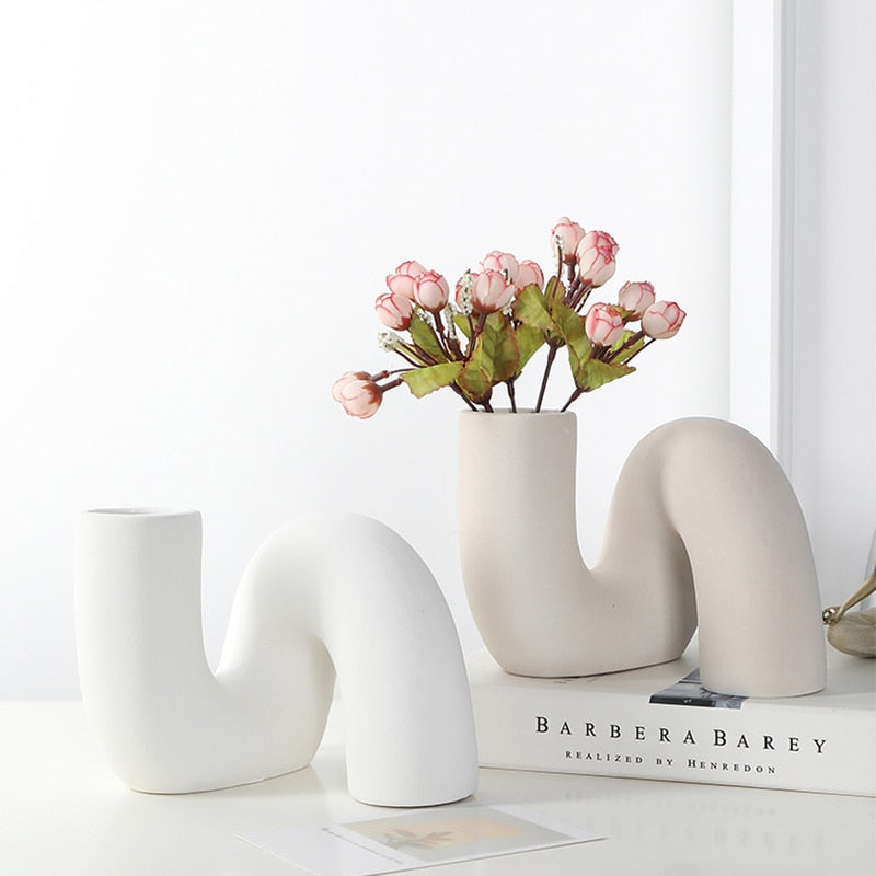 Japandi Twisted Tube Shape Vase | Japandi.co - Japandi