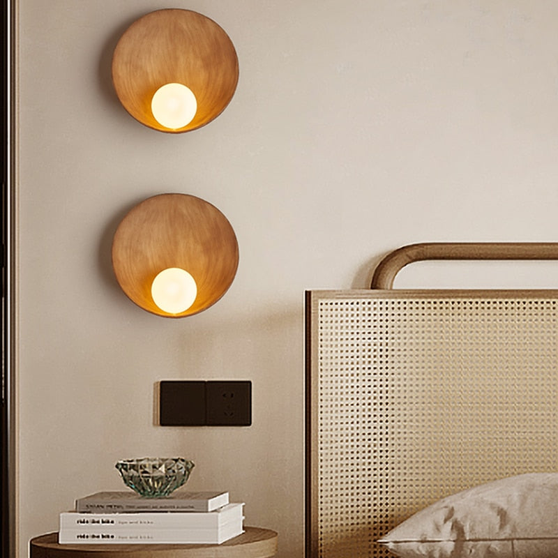 Brown Japandi Wall Light - Japandi