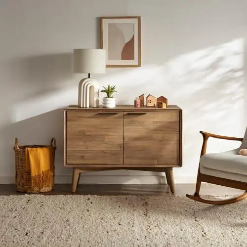 Japandi Small Wood Sideboard - Japandi