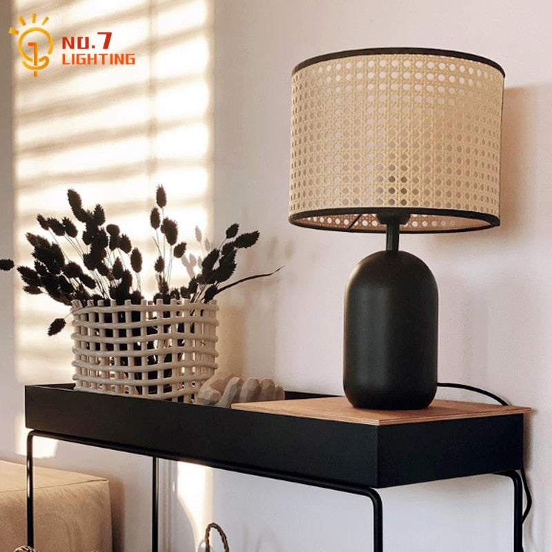 Rattan Japandi Table Lamp | Japandi.co - Japandi