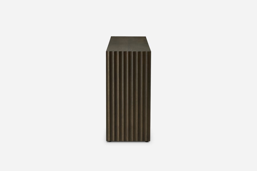 Japandi Black Wood Console Table - Japandi