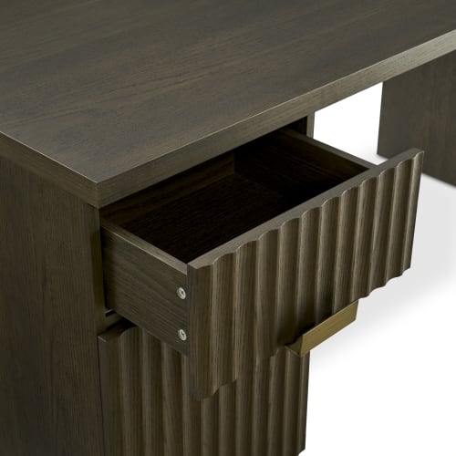 Japandi Black Wood Desk - Japandi