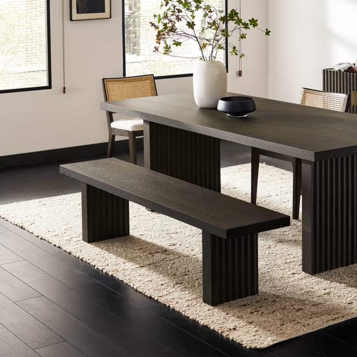 Japandi Bench with Cushion - Japandi